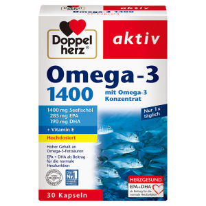 【代塔常规仓】25年1月 德国双心Omega-3深海鱼油胶囊30粒